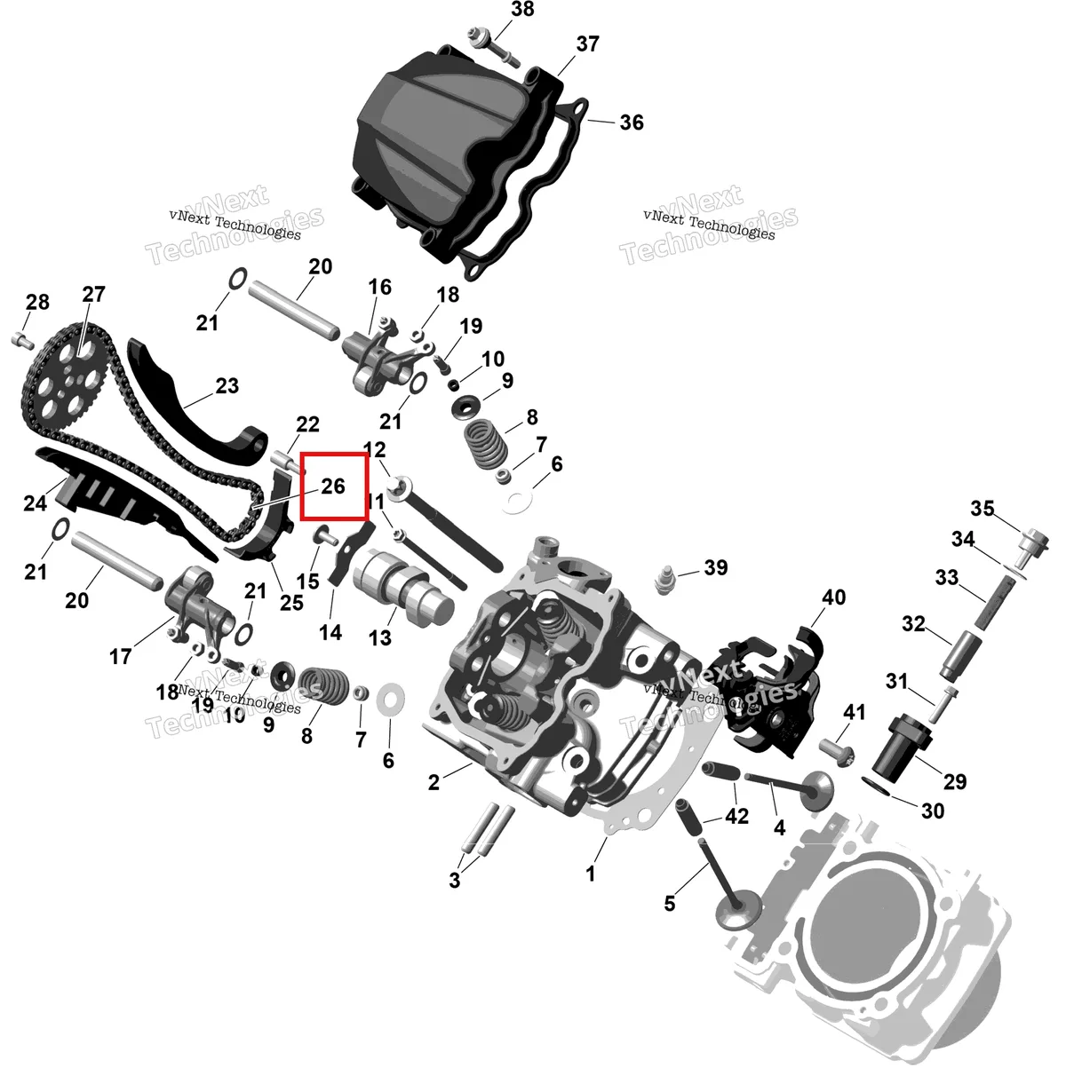 Деталь 420297064 на схеме узла 2026 Can-Am Commander - 1000R EFI - DPS - 6PTB - Compass Green - 60