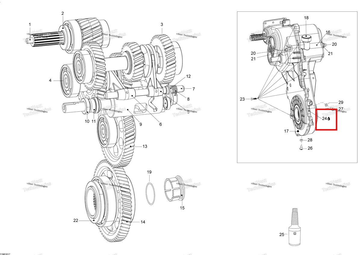 Деталь 420297906 (Уплотнение) на схеме узла 2016 Ski-Doo SKANDIC - 2-STROKE Transmission