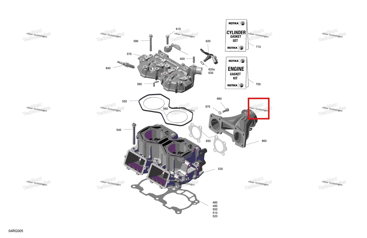 Деталь 420413429 на схеме узла 2027 Ski-Doo BACKCOUNTRY - Adrenaline - 600RR E -TEC - UJVA - Deep Black - 15X146X1.5S Track Rotax - Cylinder
