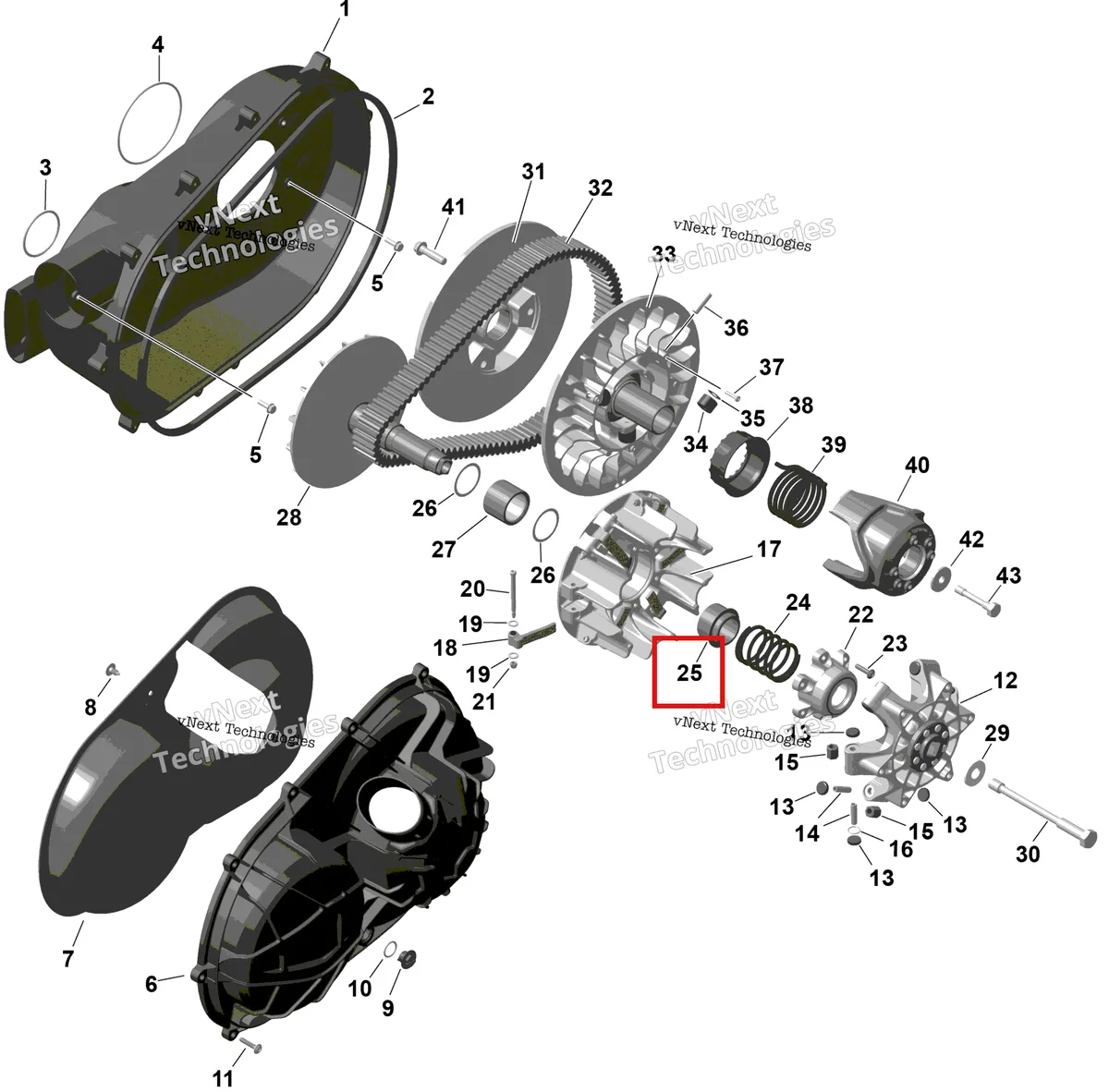 Деталь 420427211 на схеме узла 2026 Can-Am Commander - 1000R EFI - DPS - 6PTB - Compass Green - 60