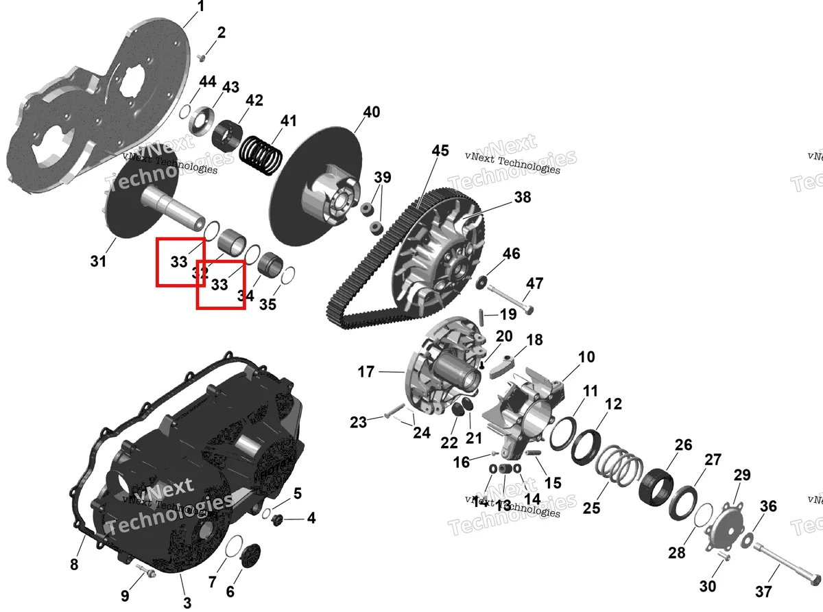 Деталь 420427220 на схеме узла 2026 Can-Am OUTLANDER - 2X4 - STD - 500 - 1KTB - Legion Red Rotax - Cvt