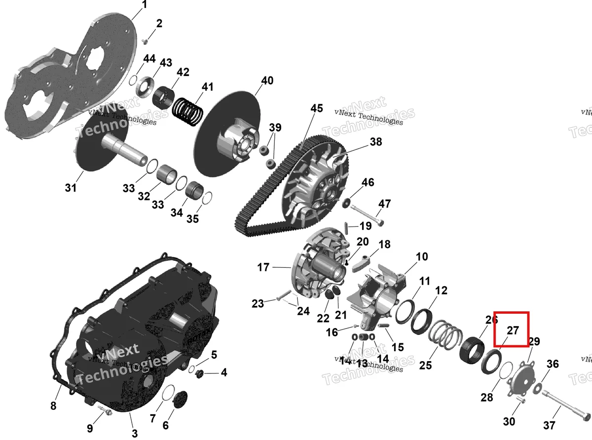 Деталь 420427354 (Сиденье пружина Can-Am Maverick Turbo RR XRC (2022) (420427354)) на схеме узла 2026 Can-Am OUTLANDER - 2X4 - STD - 500 - 1KTB - Legion Red Rotax - Cvt