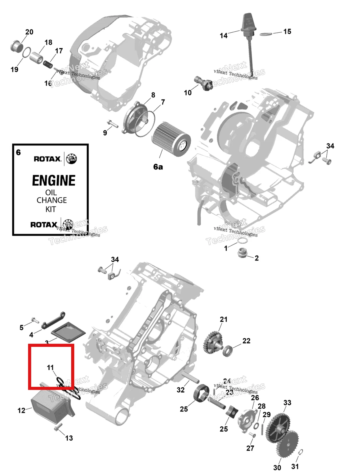 Деталь 420430325 на схеме узла 2026 Can-Am RENEGADE - 4X4 - XMR - 1000R EFI - 5UTA - Hyper Silver Rotax - Engine Lubrication