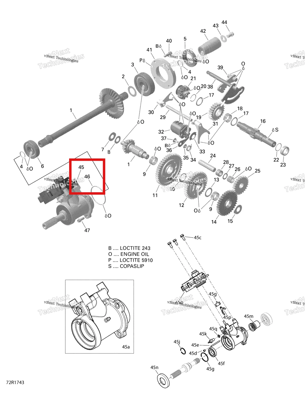 Деталь 420430390 на схеме узла 2021 Can-Am Defender HD5 - BASE DPS Rotax - Gear Box And Components