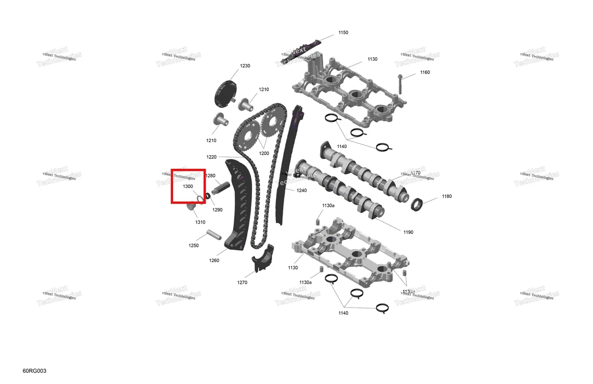 Деталь 420430624 на схеме узла 2027 Ski-Doo RENEGADE - X-RS - 900 ACE TURBO R - DAVL - Circuit Yellow - 15X137X1.25RS Track Rotax - Valve Train