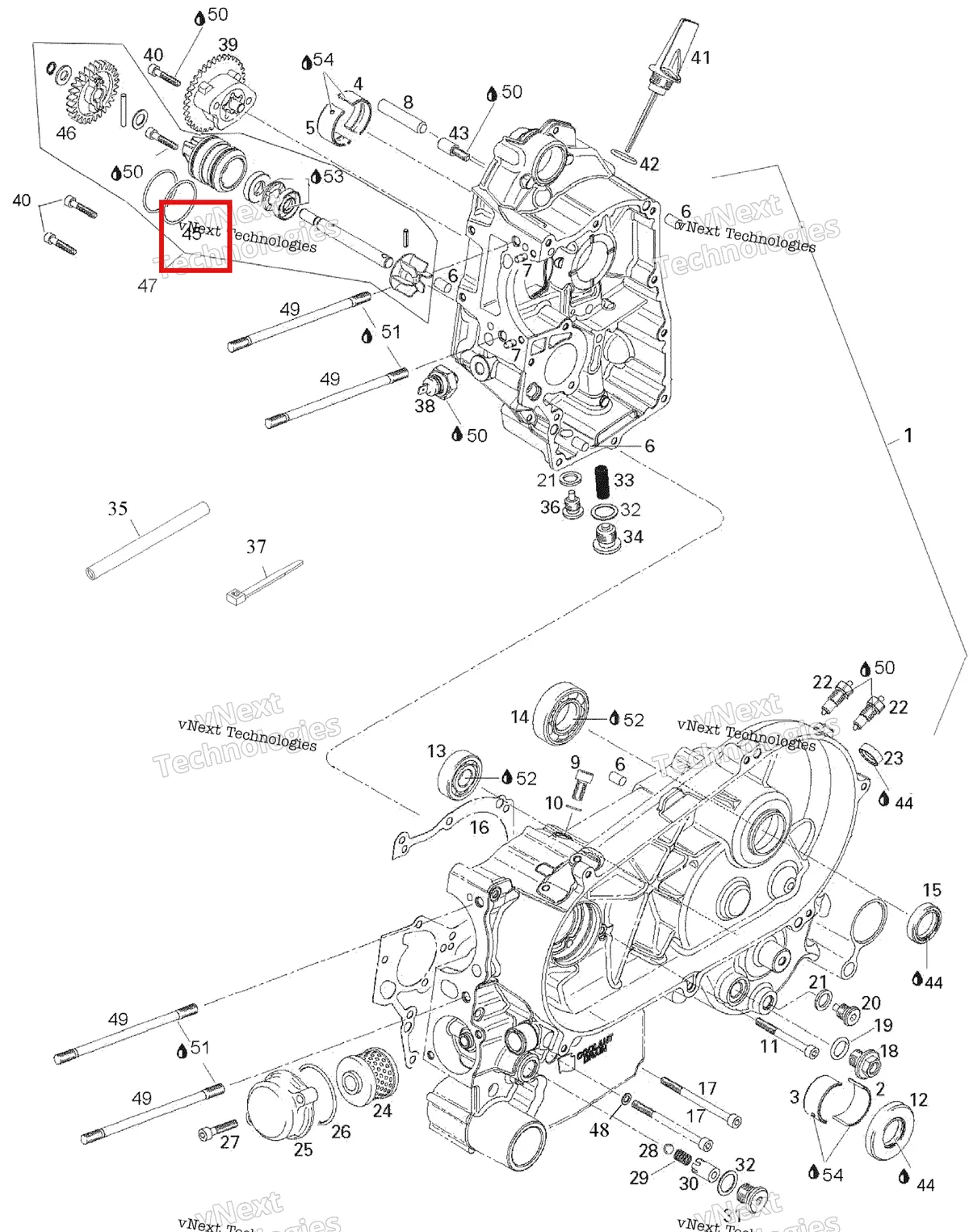 Деталь 420430900 на схеме узла 2007 Can-Am Rally 175 Crankcase