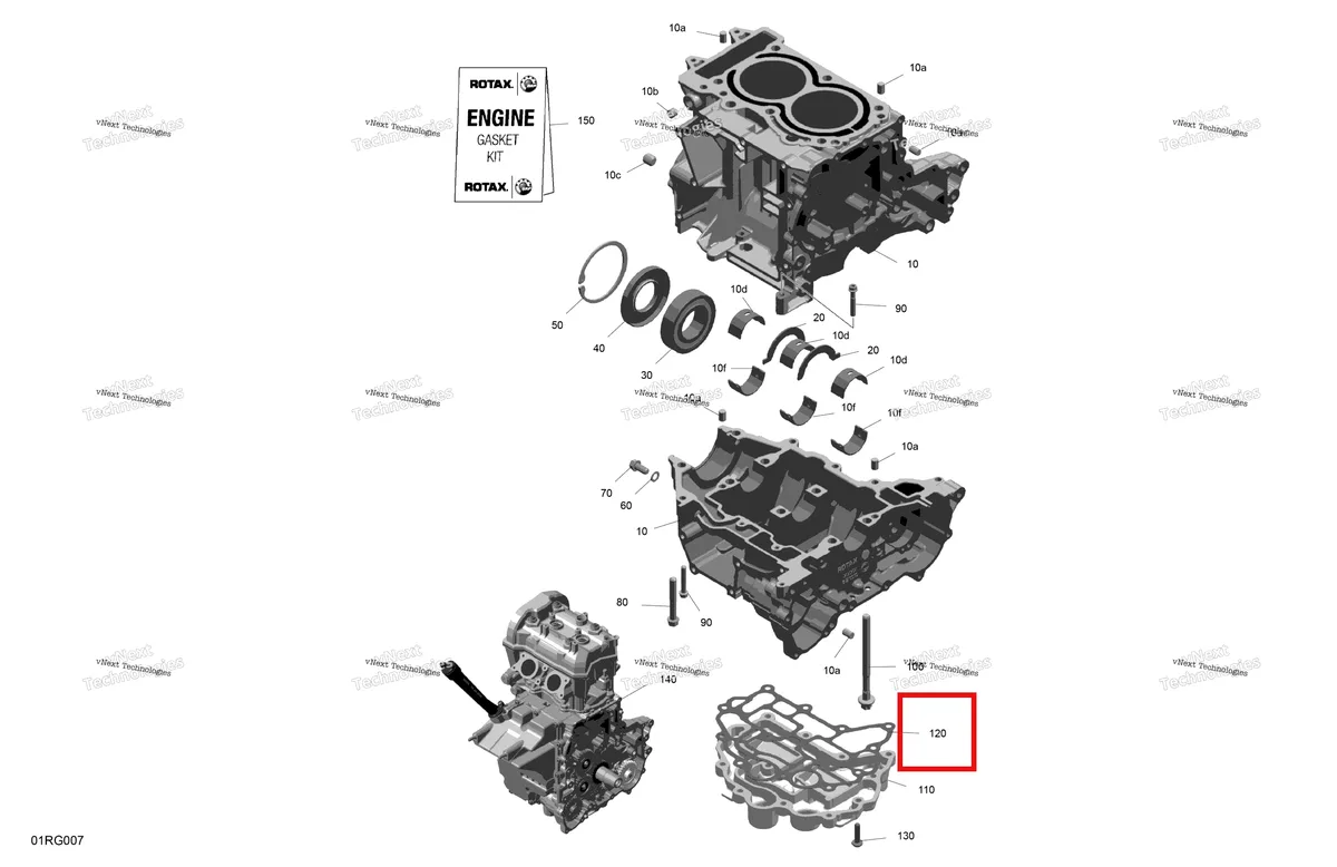 Деталь 420431630 (Прокладка) на схеме узла 2027 Ski-Doo TUNDRA - LE - 600 ACE - GNVB - Deep Black - 16X154X1.5CH Track Rotax - Crankcase