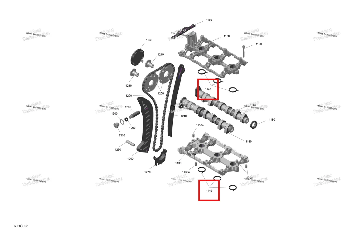 Деталь 420431760 (Прокладка) на схеме узла 2027 Ski-Doo RENEGADE - X-RS - 900 ACE TURBO R - DAVL - Circuit Yellow - 15X137X1.25RS Track Rotax - Valve Train