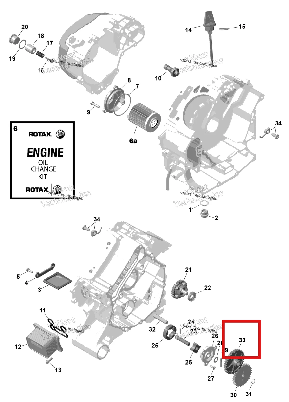 Деталь 420434300 (Деталь Intermediate Gear (38 T)) на схеме узла 2026 Can-Am RENEGADE - 4X4 - XMR - 1000R EFI - 5UTA - Hyper Silver Rotax - Engine Lubrication