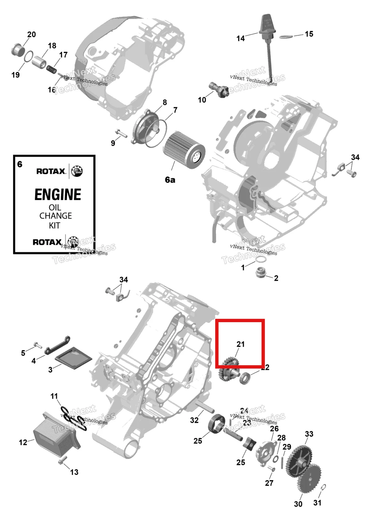 Деталь 420434307 (Деталь Idle Gear, 28 Teeth. Includes 11a To 14) на схеме узла 2026 Can-Am RENEGADE - 4X4 - XMR - 1000R EFI - 5UTA - Hyper Silver Rotax - Engine Lubrication