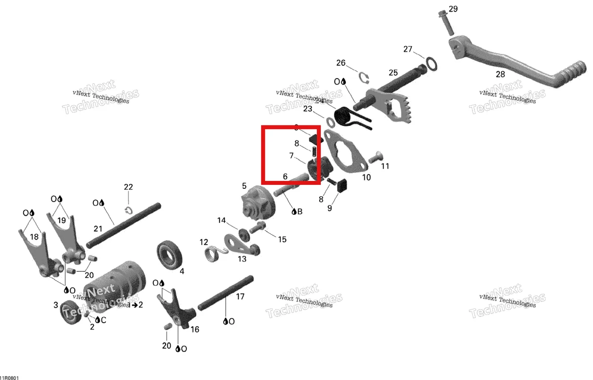 Деталь 420434660 на схеме узла Shifting System