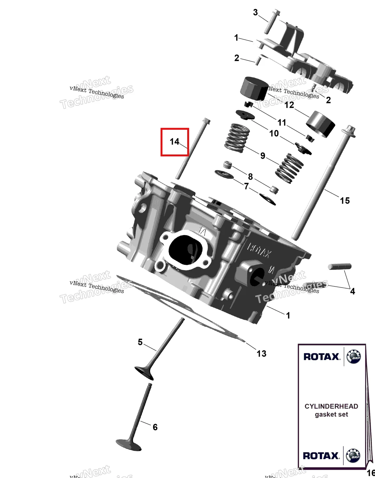 Деталь 420440347 (Деталь Screw M6 X 85) на схеме узла 2026 Can-Am OUTLANDER - 2X4 - STD - 500 - 1KTB - Legion Red Rotax - Cylinder Head