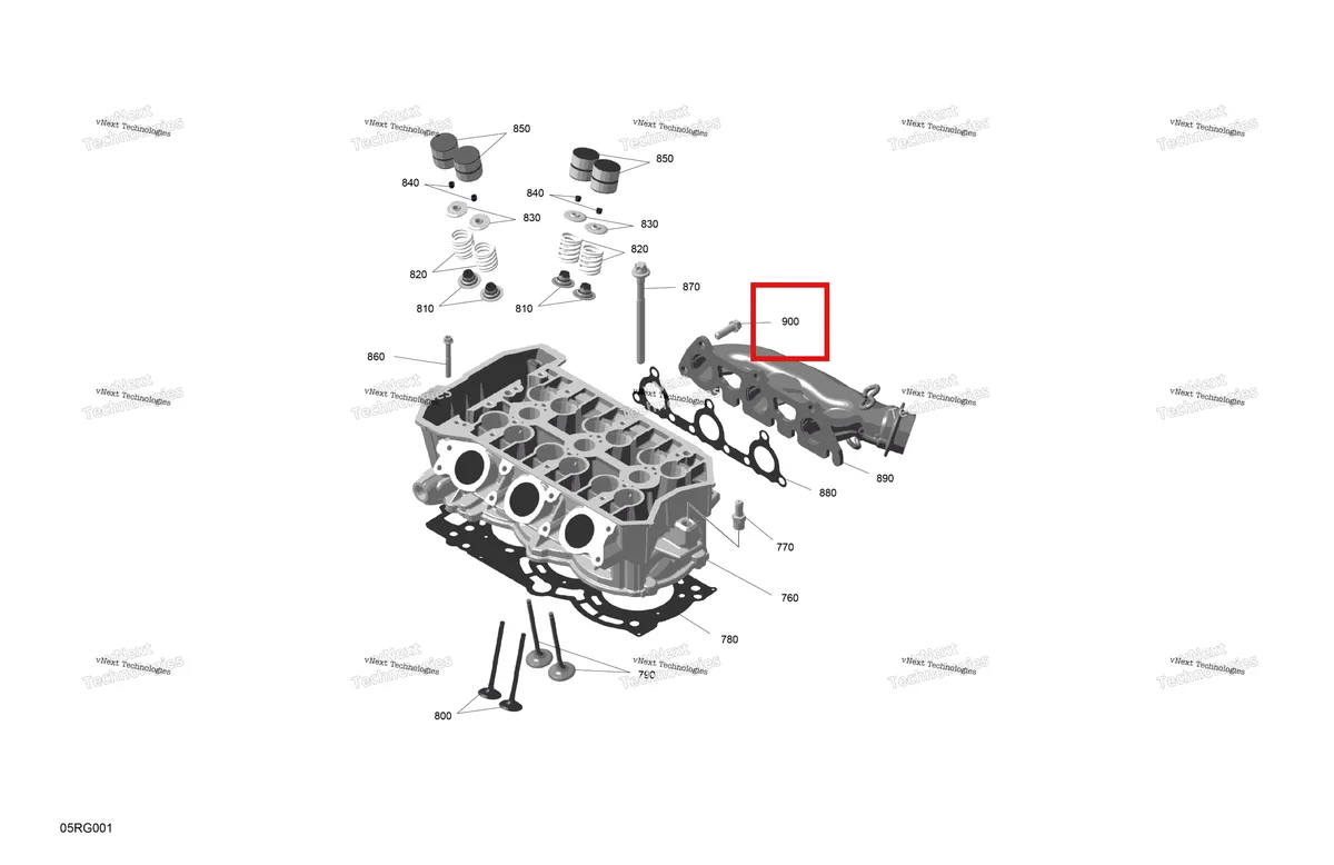 Деталь 420440372 (Деталь Screw M8 X 25) на схеме узла 2027 Ski-Doo SKANDIC - LE - 900 ACE - AHVA - Deep Black - 20X154X1.5CSS Track Rotax - Cylinder Head