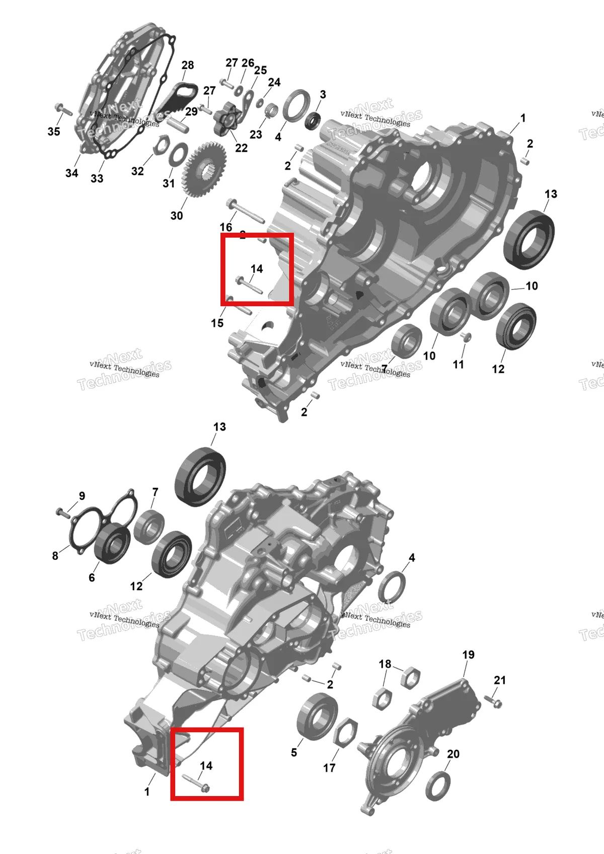 Деталь 420441922 (Torx винт фланцевый M6 × 45 Can-Am Commander MAX 1000R EFI XT (2024) (420441922)) на схеме узла 2026 Can-Am Maverick Max - TURBO RR - XDS STD - 7VTR - Dusty Navy Satin - 64