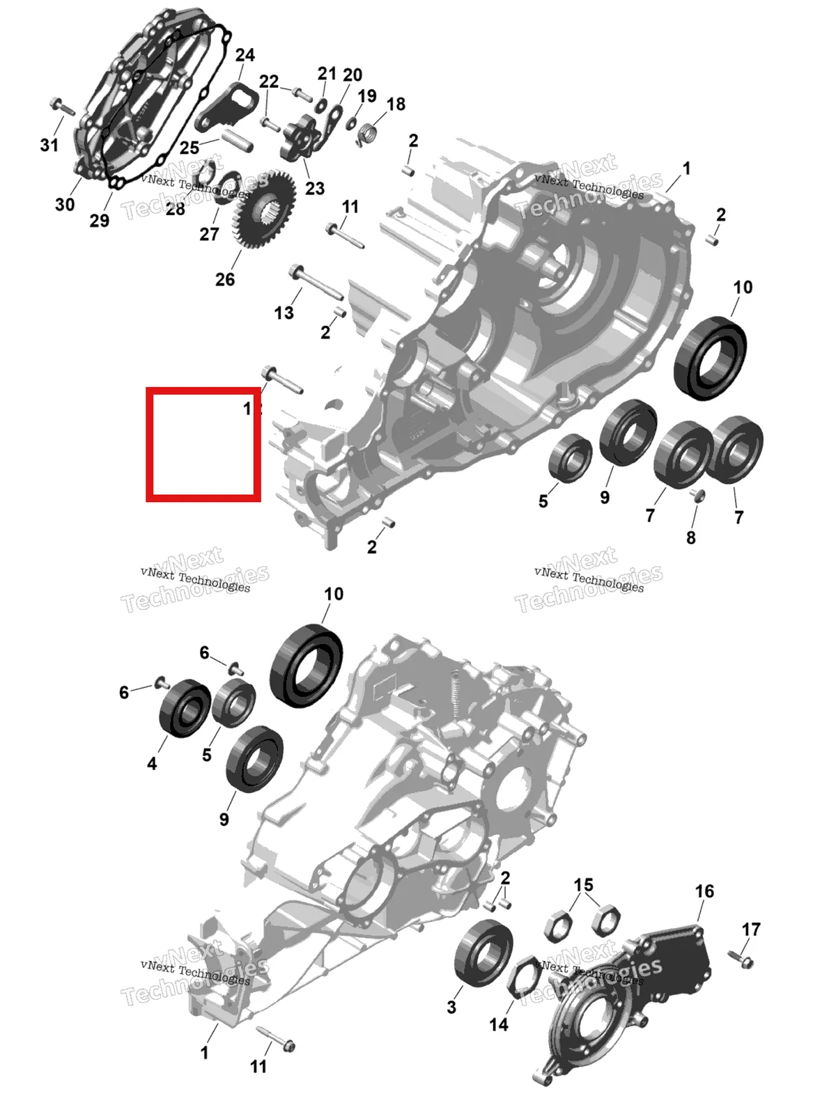 Деталь 420450410 на схеме узла 2026 Can-Am Commander - 1000R EFI - DPS - 6PTB - Compass Green - 60