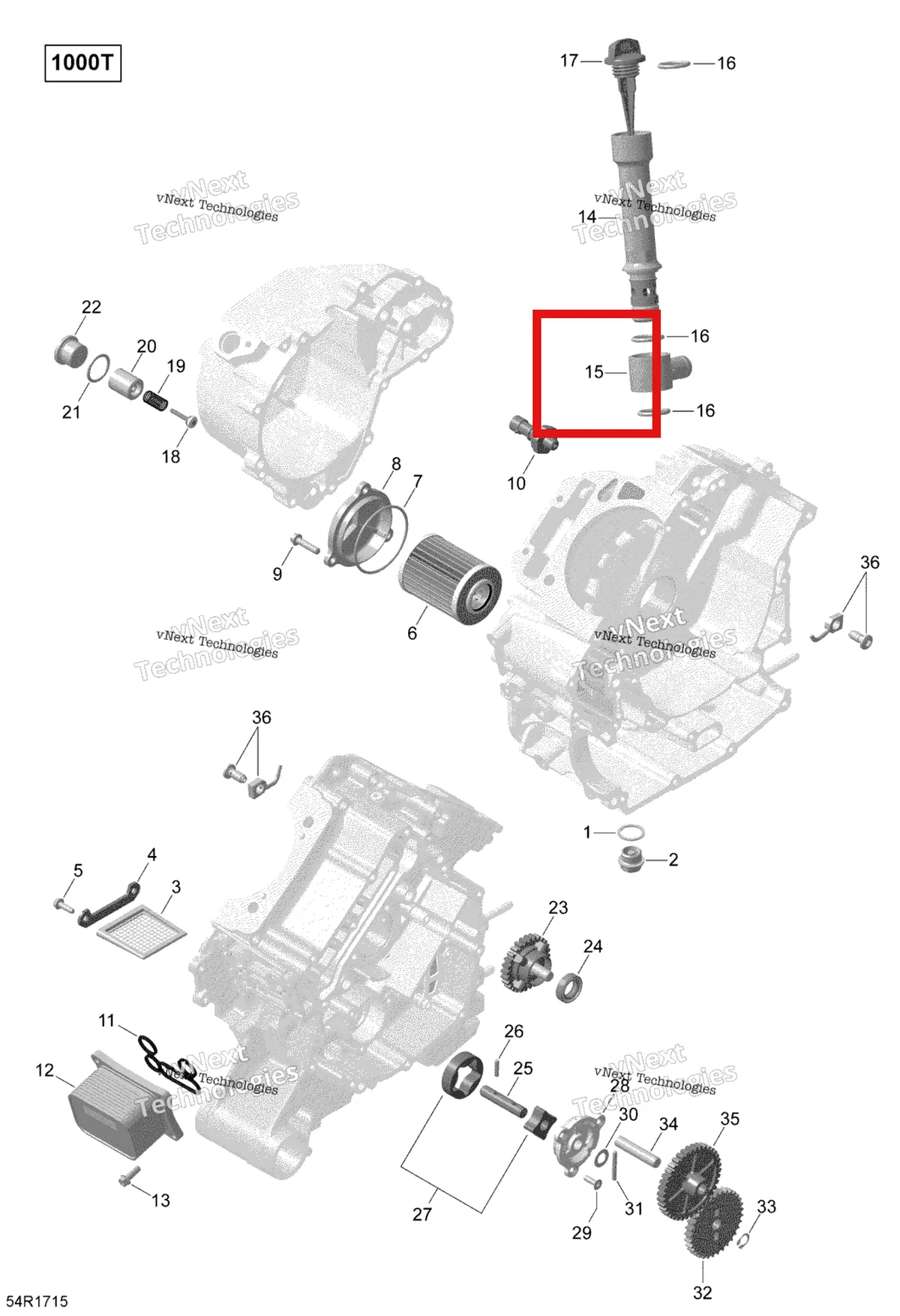 Деталь 420456370 на схеме узла 2017 Can-Am Maverick Engine Lubrication - Turbo