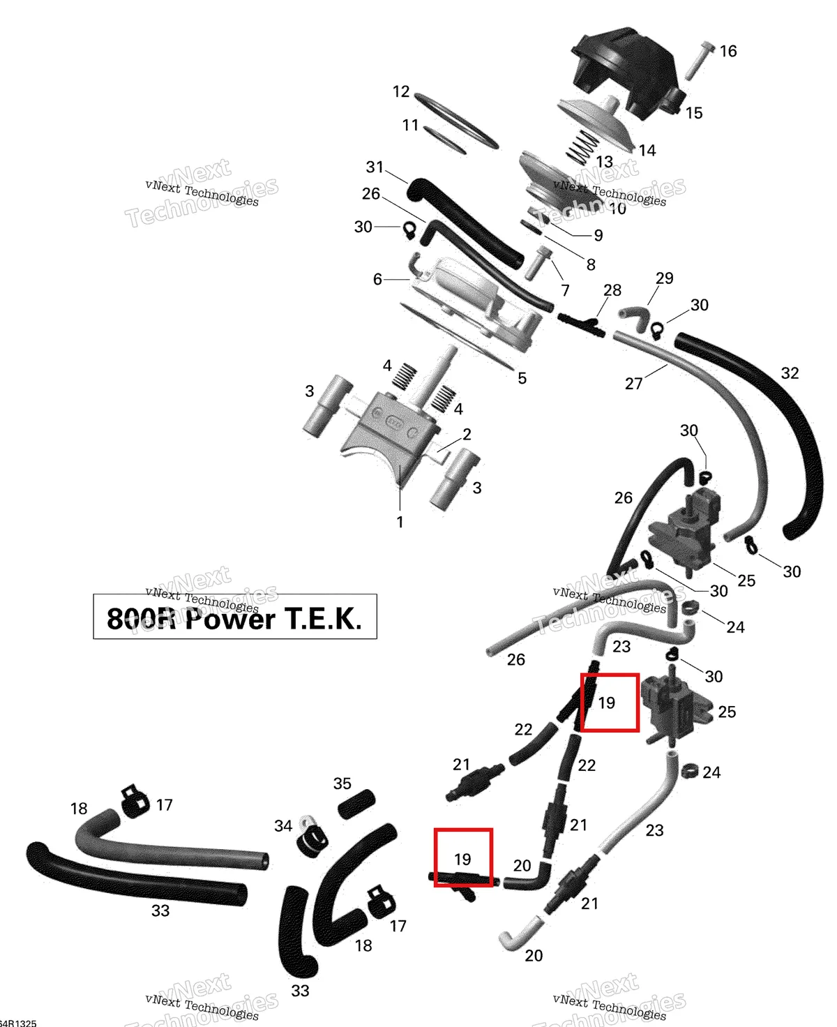 Схема применяемости: Y фитинг Ski-Doo Summit X 800R Power T.E.K. (2009) (420460635)
