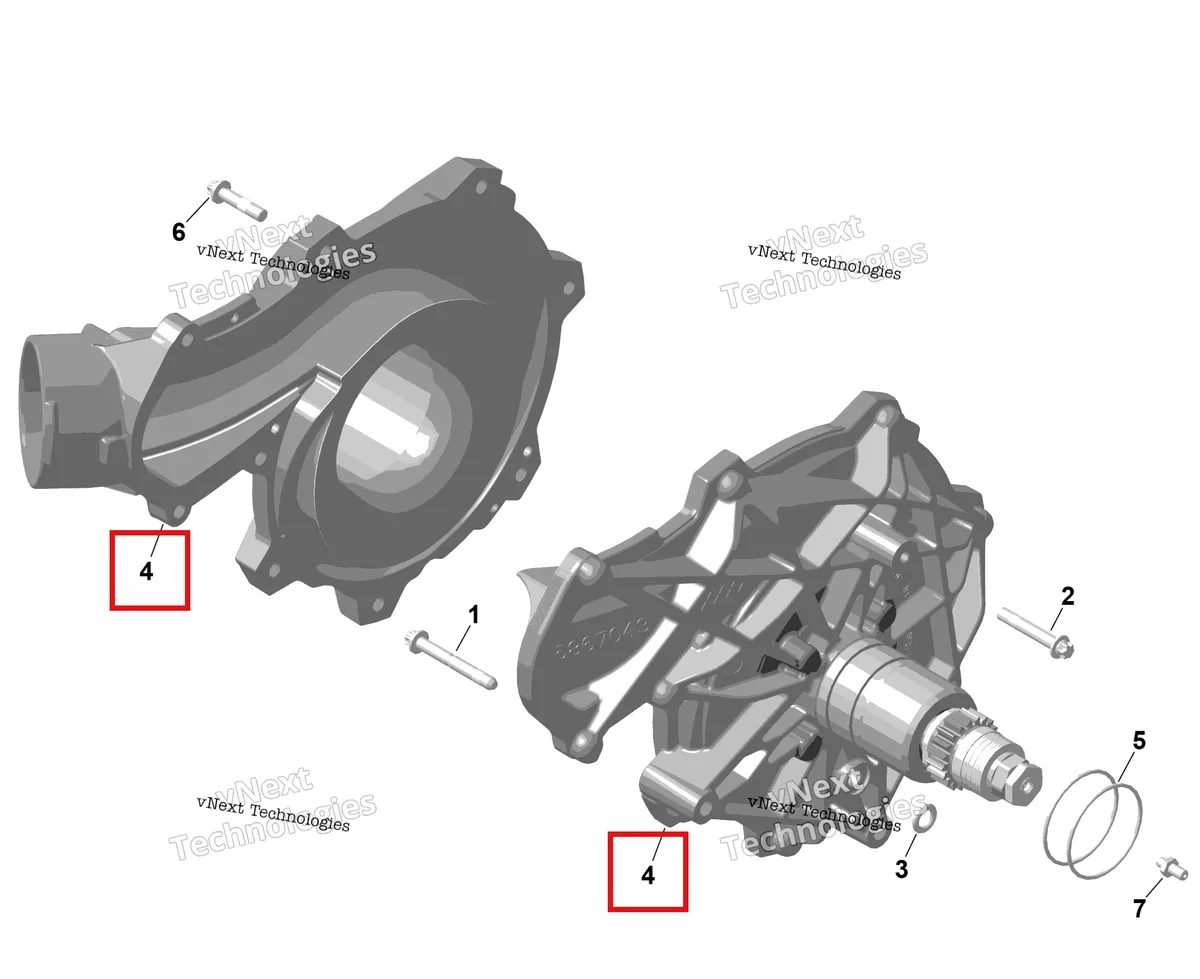 Деталь 420490670 на схеме узла 2026 Sea-Doo GTR - 300 - X - 24TB - Eclipse Black - Audio Rotax - Supercharger