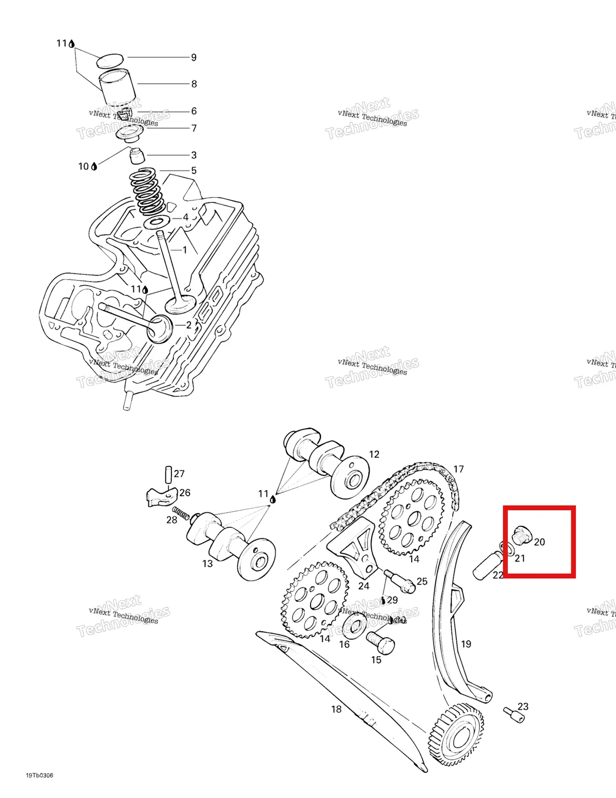 Деталь 420552277 на схеме узла 2003 Can-Am DS 650 Baja Valve