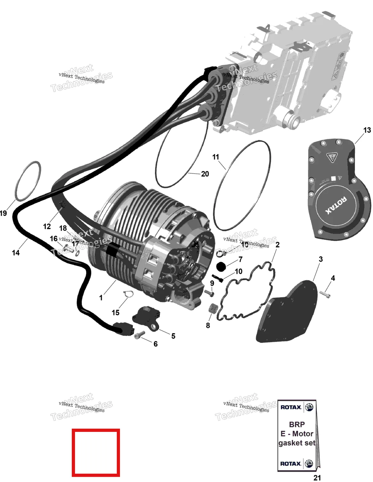 Деталь 420573220 на схеме узла 2026 Can-Am OUTLANDER - 4X4 - EV - 2WTA - Granite Grey Rotax - E-Motor