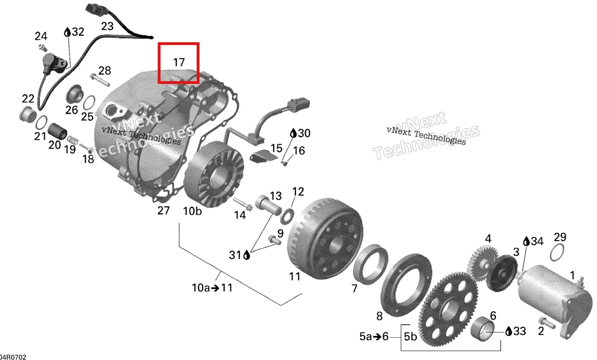 Деталь 420611130 (Крышка Can-Am Outlander 650 XT (2008) (420611130)) на схеме узла 2008 Can-Am Outlander 500 STD Magneto