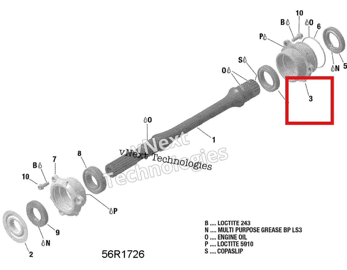 Деталь 420611226 на схеме узла 2019 Can-Am TRAXTER HD8 - T1B SERIES Drive Shaft - Hd8