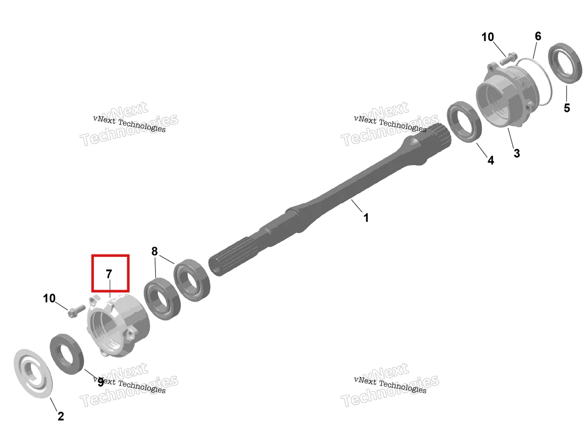 Деталь 420611228 (Подшипник крышка Can-Am Commander 1000R EFI DPS (2022) (420611228)) на схеме узла 2026 Can-Am Commander - 1000R EFI - DPS - 6PTB - Compass Green - 60
