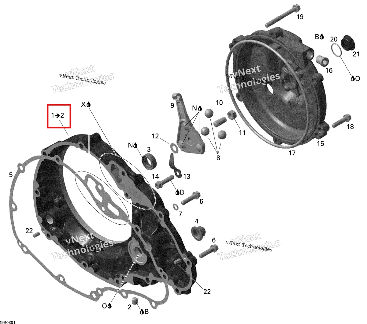 Деталь 420611663 на схеме узла Clutch Cover