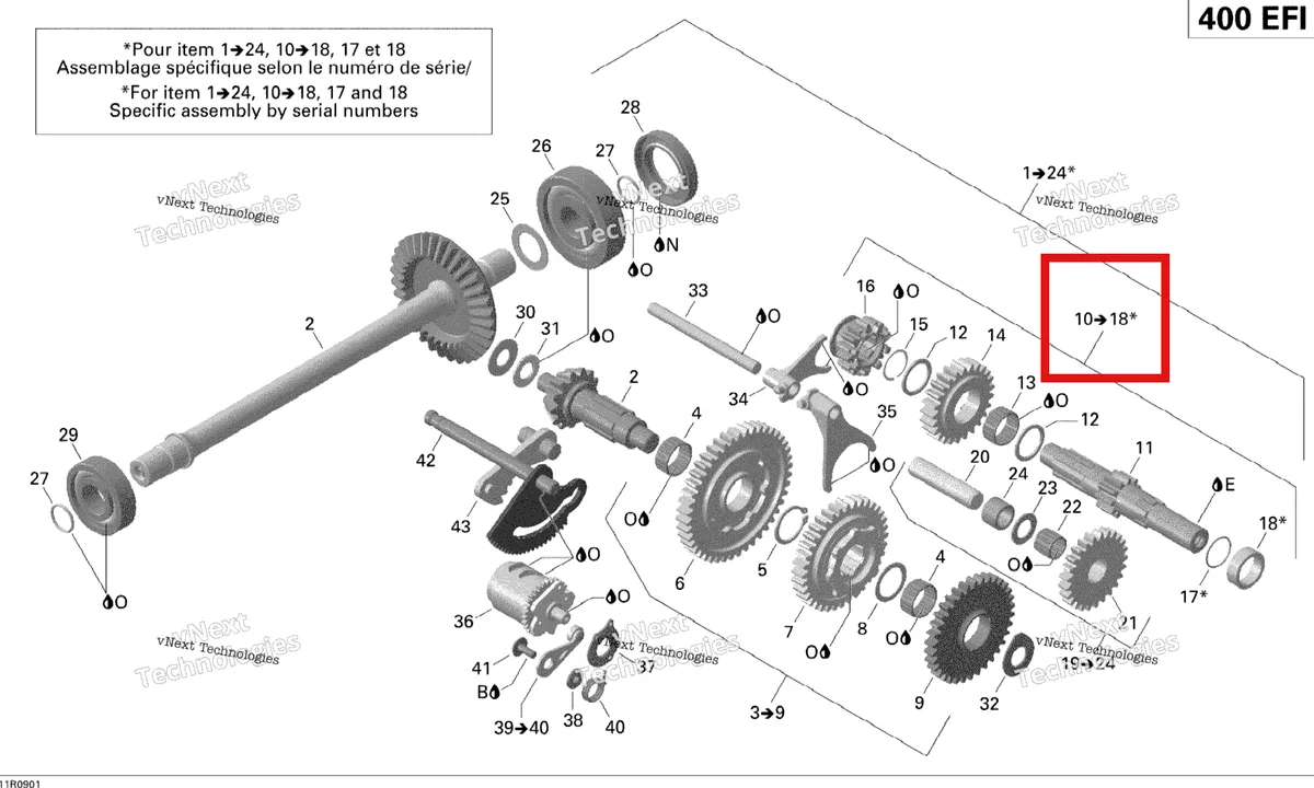 Деталь 420620440 на схеме узла 2009 Can-Am Outlander Max 400 EFI Gear Shift