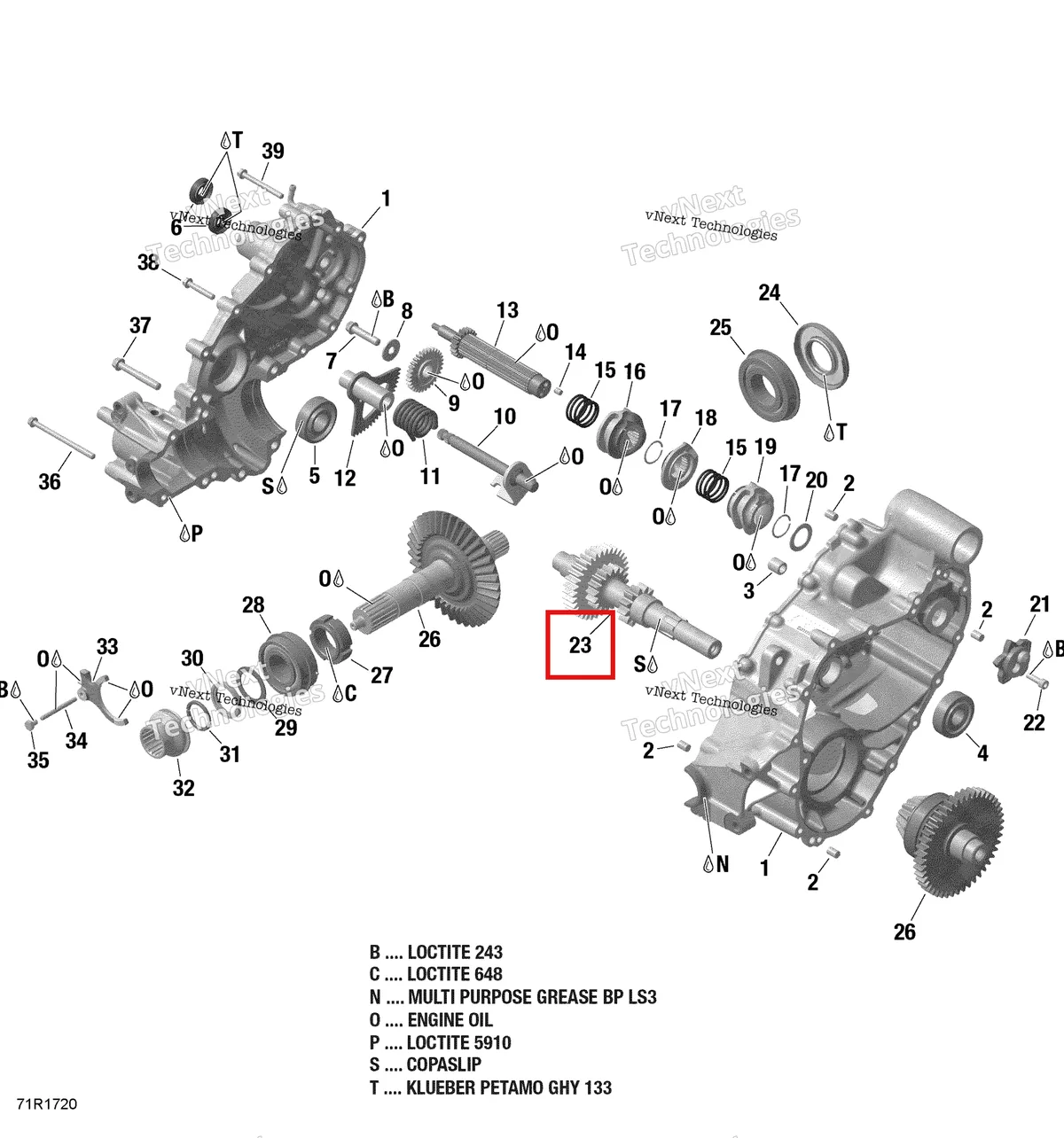 Деталь 420620677 на схеме узла 2018 Can-Am OUTLANDER 6X6 - 1000 EFI Gear Box Output Shaft - Gbps - 6X6
