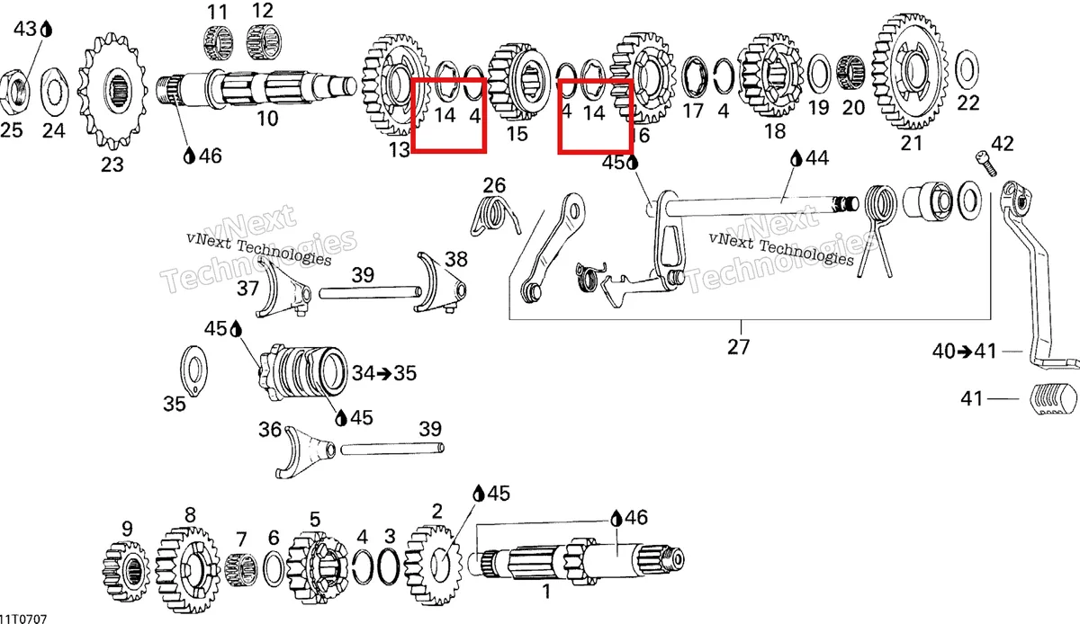 Деталь 420627051 на схеме узла 2007 Can-Am DS 650 X Gear Shift