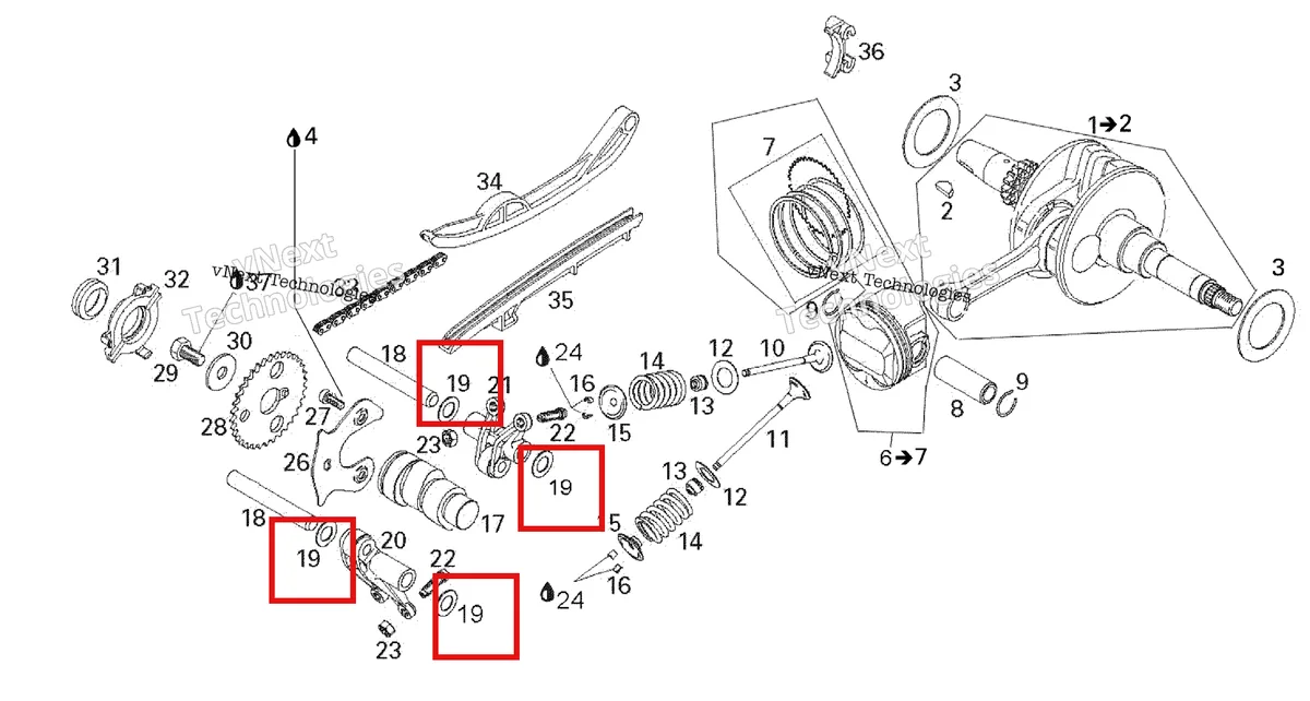 Деталь 420627100 на схеме узла 2007 Can-Am Rally 175 Crankshaft And Pistons