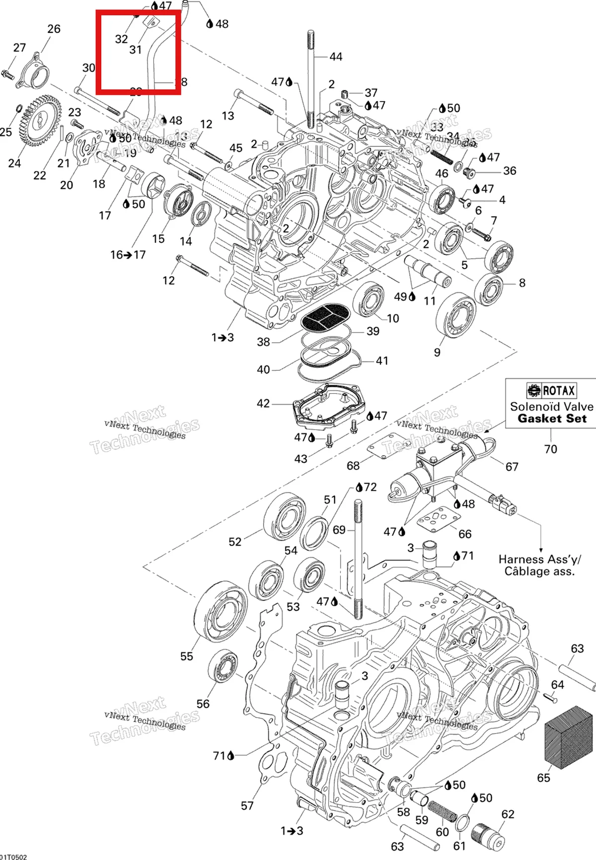 Деталь 420627432 на схеме узла 2005 Can-Am Traxter 5 Speed Crankcase