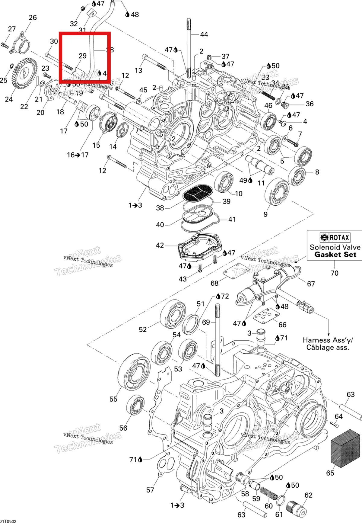 Деталь 420627437 на схеме узла 2005 Can-Am Traxter 5 Speed Crankcase