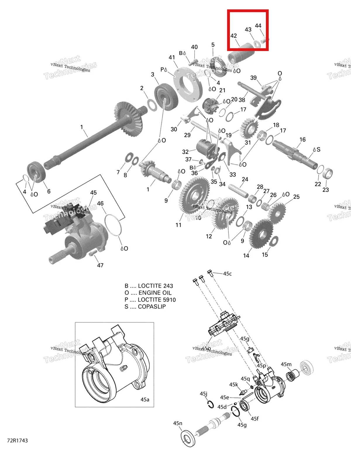 Деталь 420627761 на схеме узла 2021 Can-Am Defender HD5 - BASE DPS Rotax - Gear Box And Components