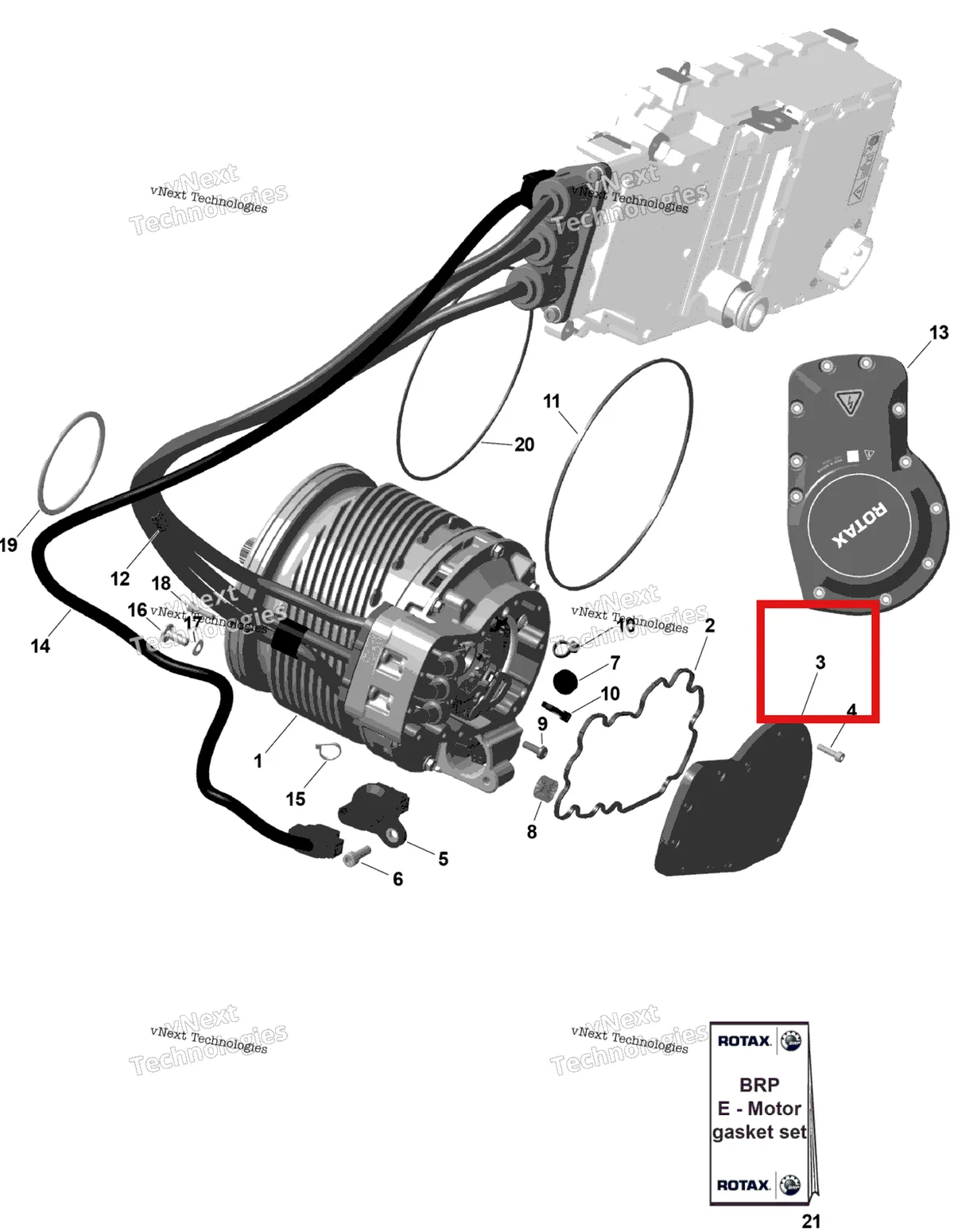 Деталь 420629136 на схеме узла 2026 Can-Am OUTLANDER - 4X4 - EV - 2WTB - Bright White Rotax - E-Motor