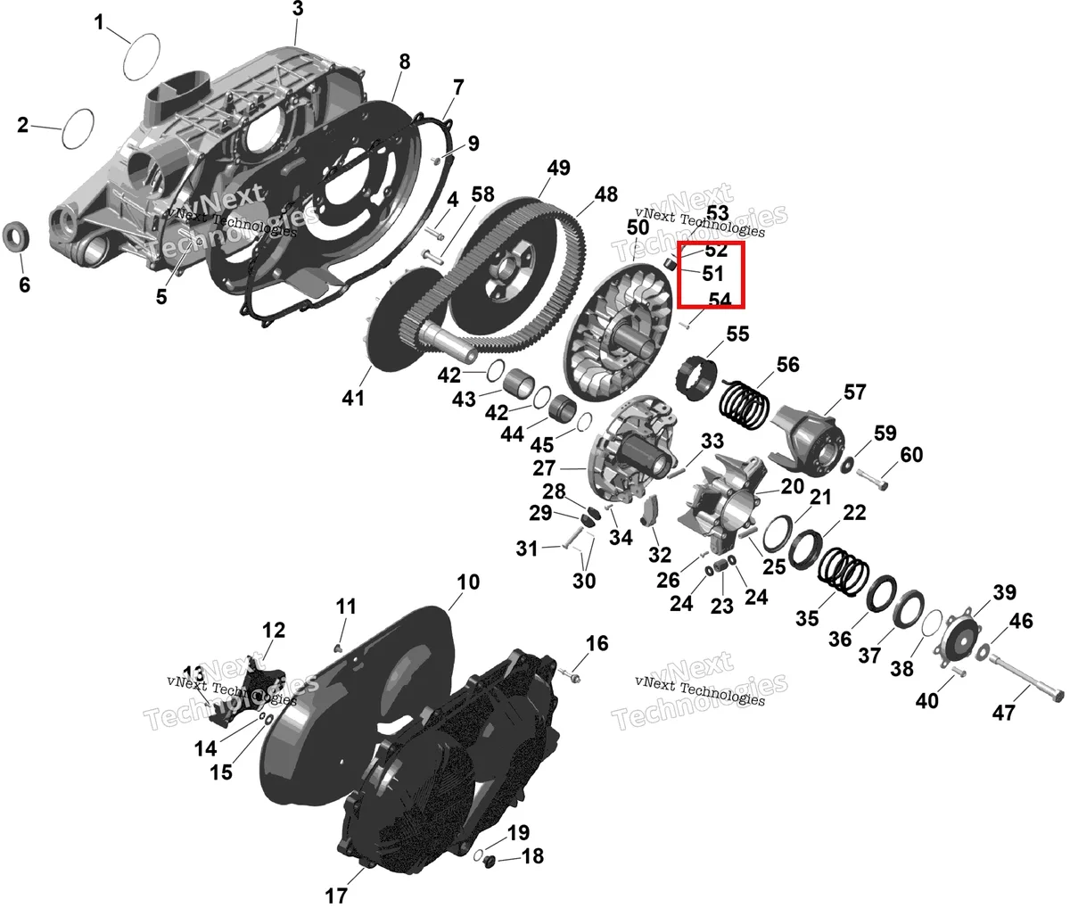 Деталь 420629361 на схеме узла 2026 Can-Am Defender - HD11 - LTD CAB - 8JTA - Dark Wildland Camo - 65