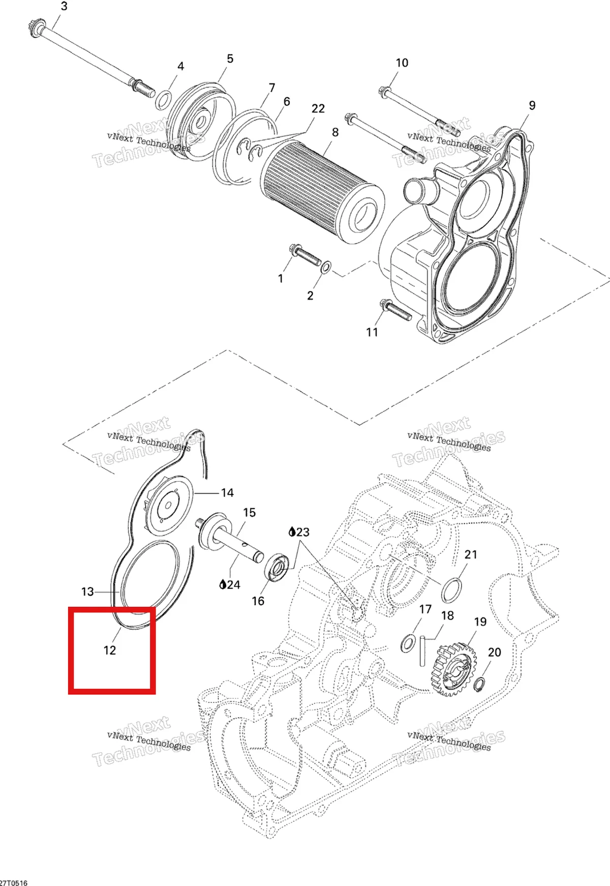 Деталь 420630100 на схеме узла Engine Cooling