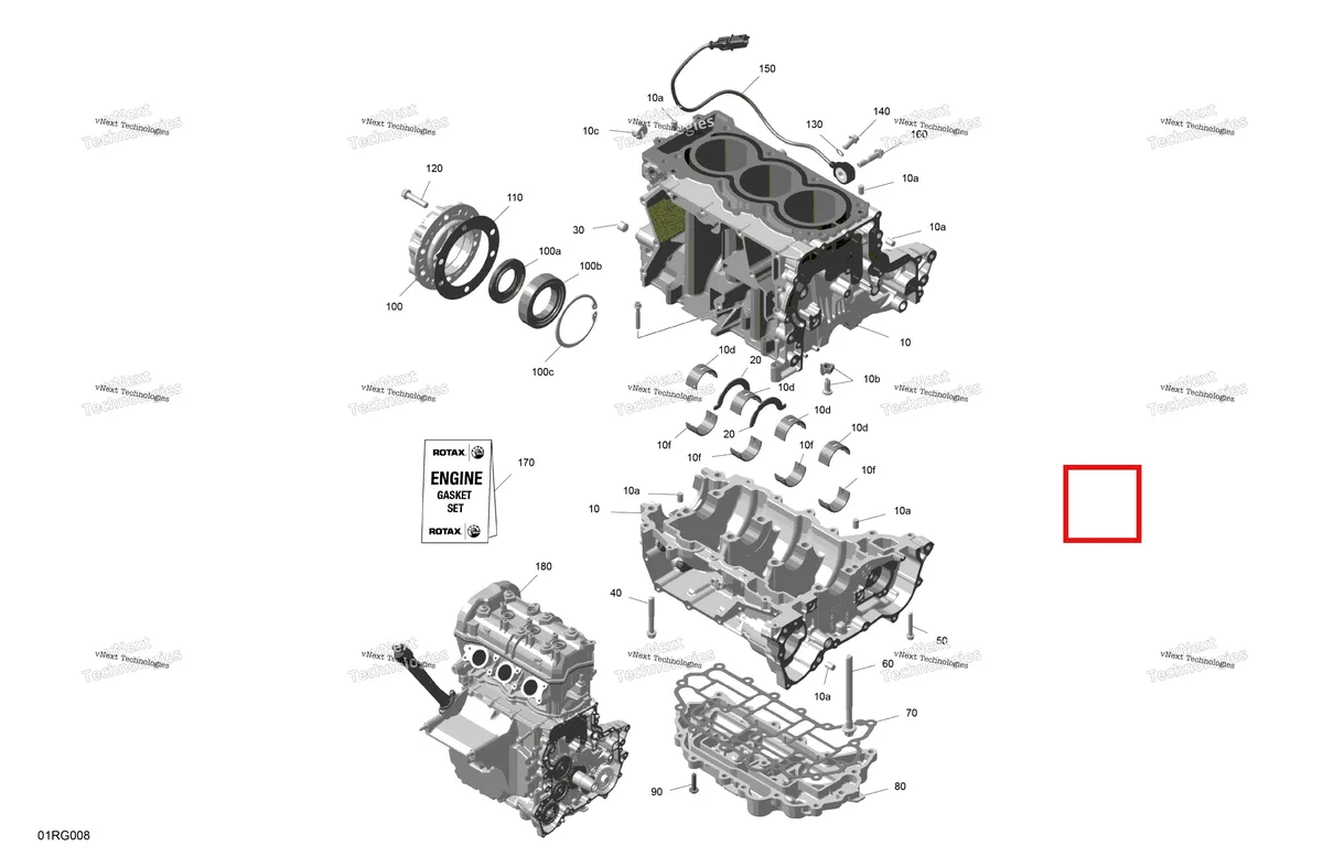 Деталь 420630153 на схеме узла 2027 Ski-Doo EXPEDITION - LE - 900 ACE TURBO - ACVA - Deep Black - 20X154X1.5CSS Track Rotax - Crankcase