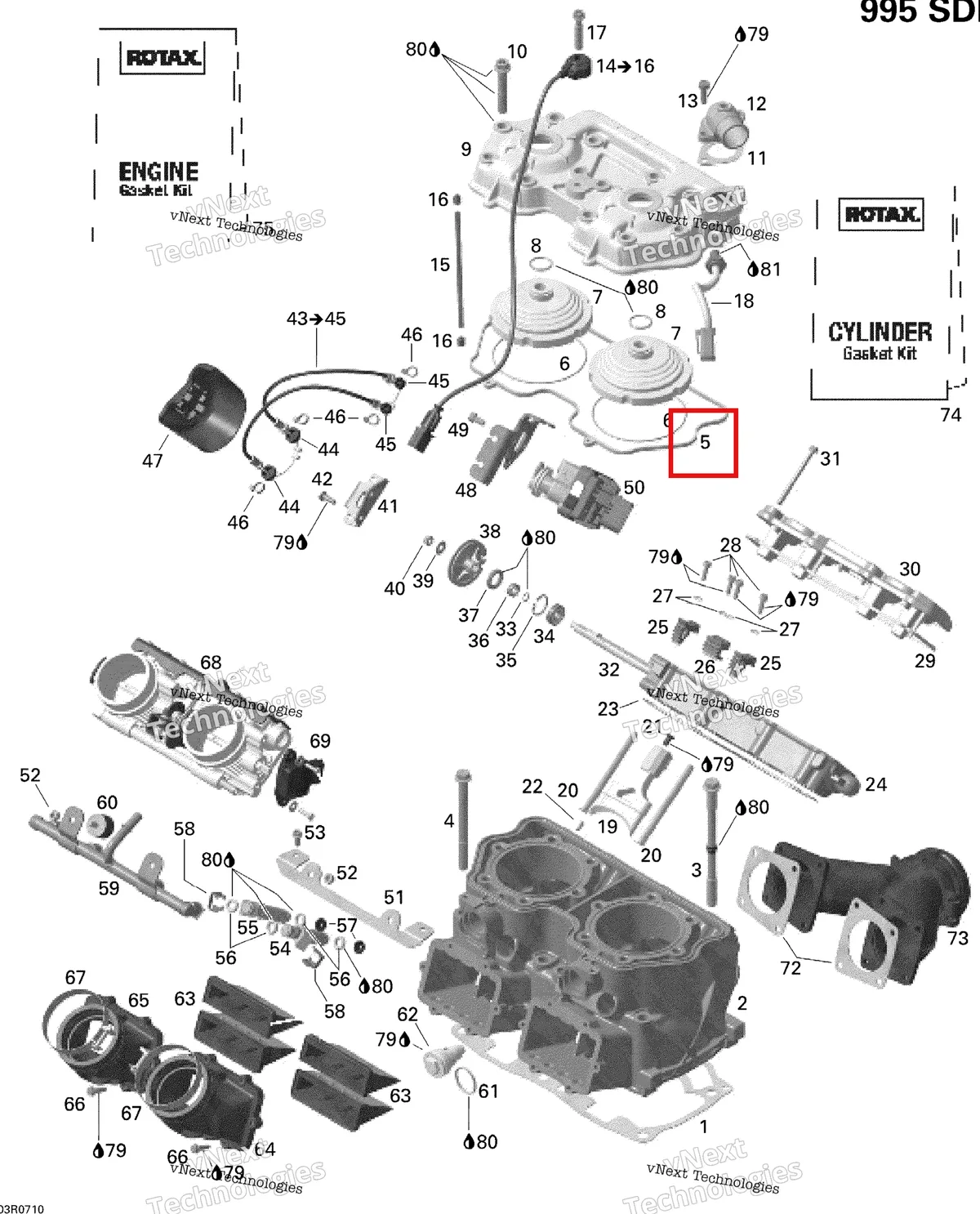 Деталь 420630451 на схеме узла 2007 Ski-Doo MACH Z Adrenaline Cylinder And Cylinder Head, Mach, Mxz, Hm Eur