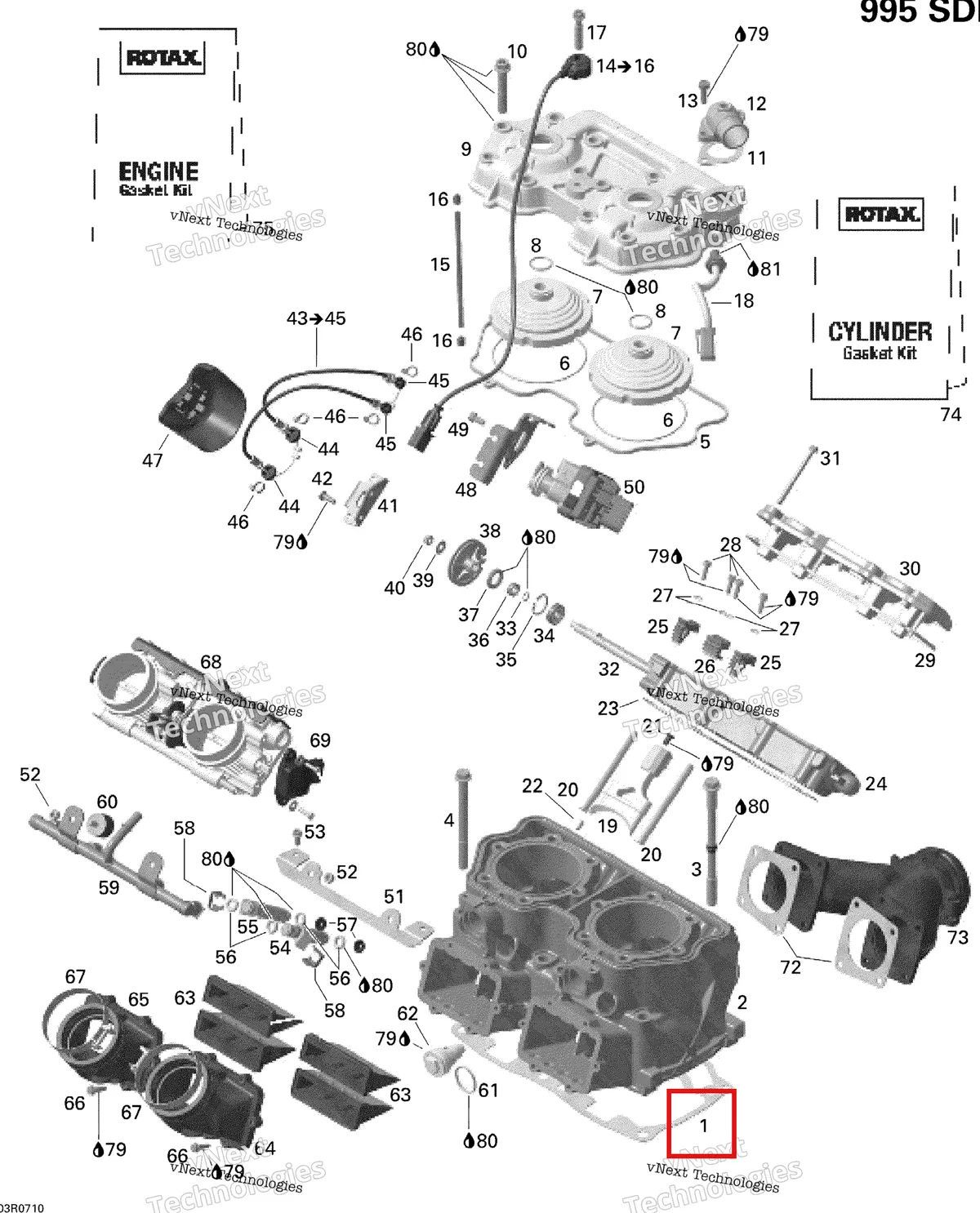 Деталь 420630463 на схеме узла 2007 Ski-Doo MACH Z Adrenaline Cylinder And Cylinder Head, Mach, Mxz, Hm Eur