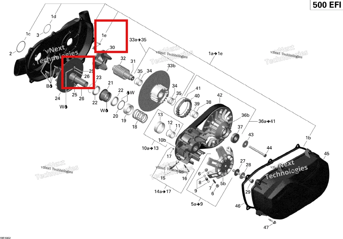 Деталь 420631087 на схеме узла 2010 Can-Am Outlander 500 EFI Transmission