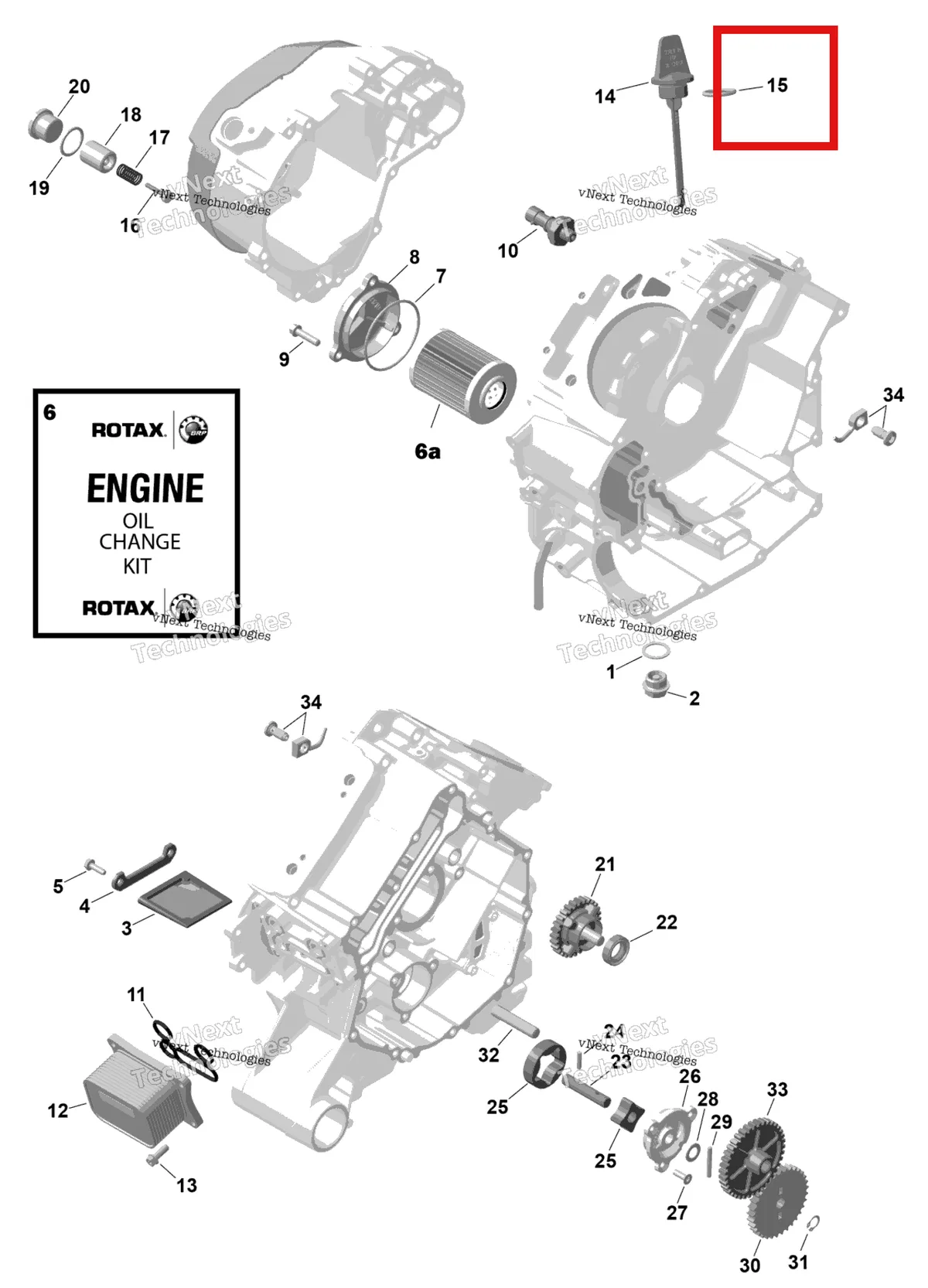 Деталь 420631640 (Уплотнительное кольцо) на схеме узла 2026 Can-Am RENEGADE - 4X4 - XMR - 1000R EFI - 5UTA - Hyper Silver Rotax - Engine Lubrication