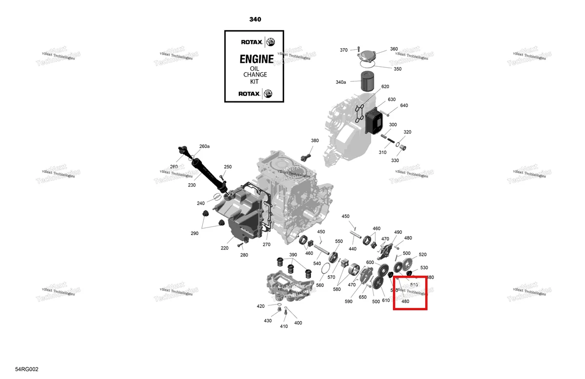 Деталь 420631642 (Уплотнительное кольцо Included дюйм прокладка комплект Ski-Doo Expedition 900 ACE SE (2024) (420631642)) на схеме узла 2027 Ski-Doo EXPEDITION - SPORT - 600 ACE - KCVA - Neo Yellow - 16X154X1.5CH Track Rotax - Engine Lubrication