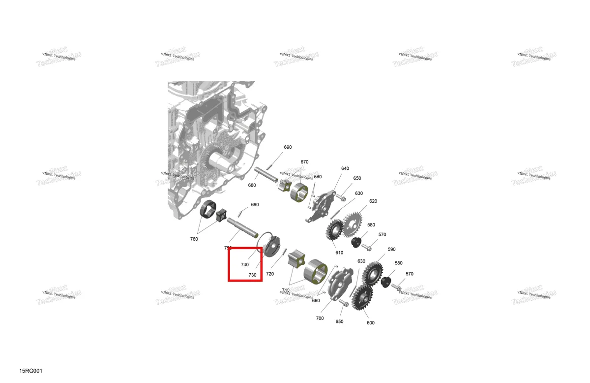 Деталь 420631830 (Уплотнительное кольцо) на схеме узла 2027 Ski-Doo RENEGADE - X-RS - 900 ACE TURBO R - DAVL - Circuit Yellow - 15X137X1.25RS Track Rotax - Oil Pump