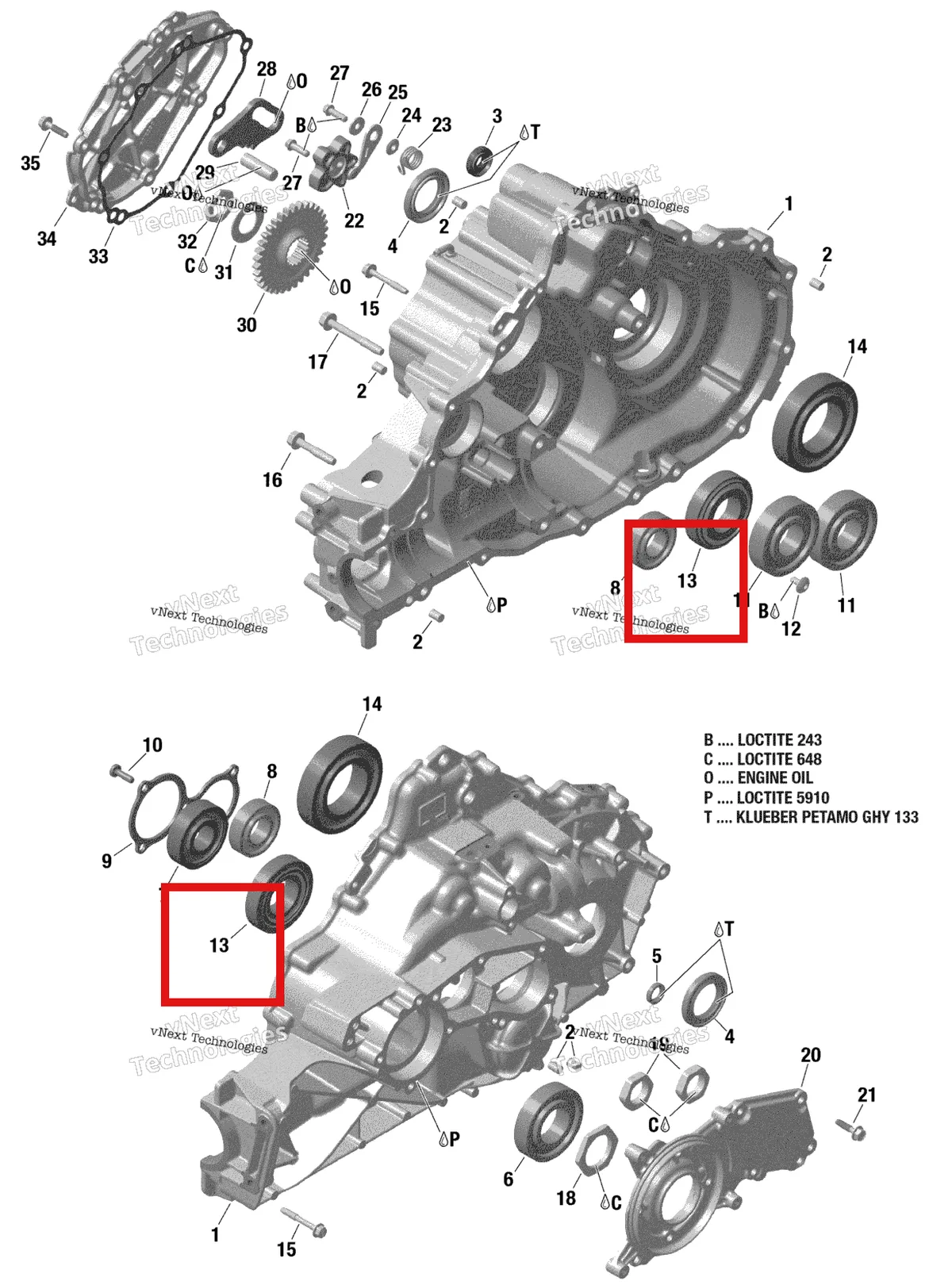Деталь 420632761 на схеме узла 2019 Can-Am TRAXTER HD8 - T1B SERIES Gear Box 1 - 420686757
