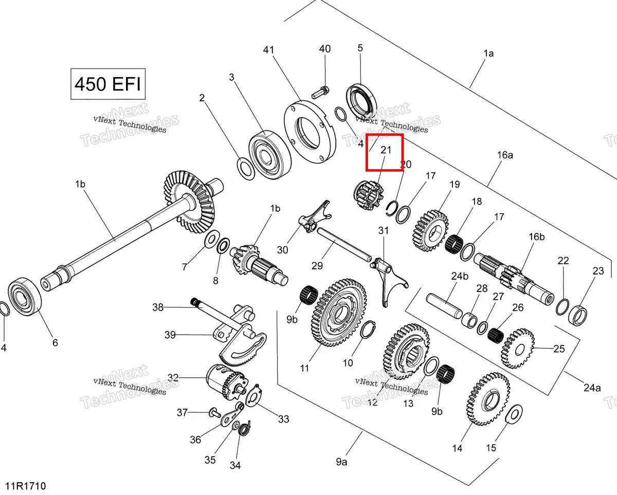 Деталь 420635214 на схеме узла 2017 Can-Am Outlander L - 450 EFI Gear Shift - 450 Efi