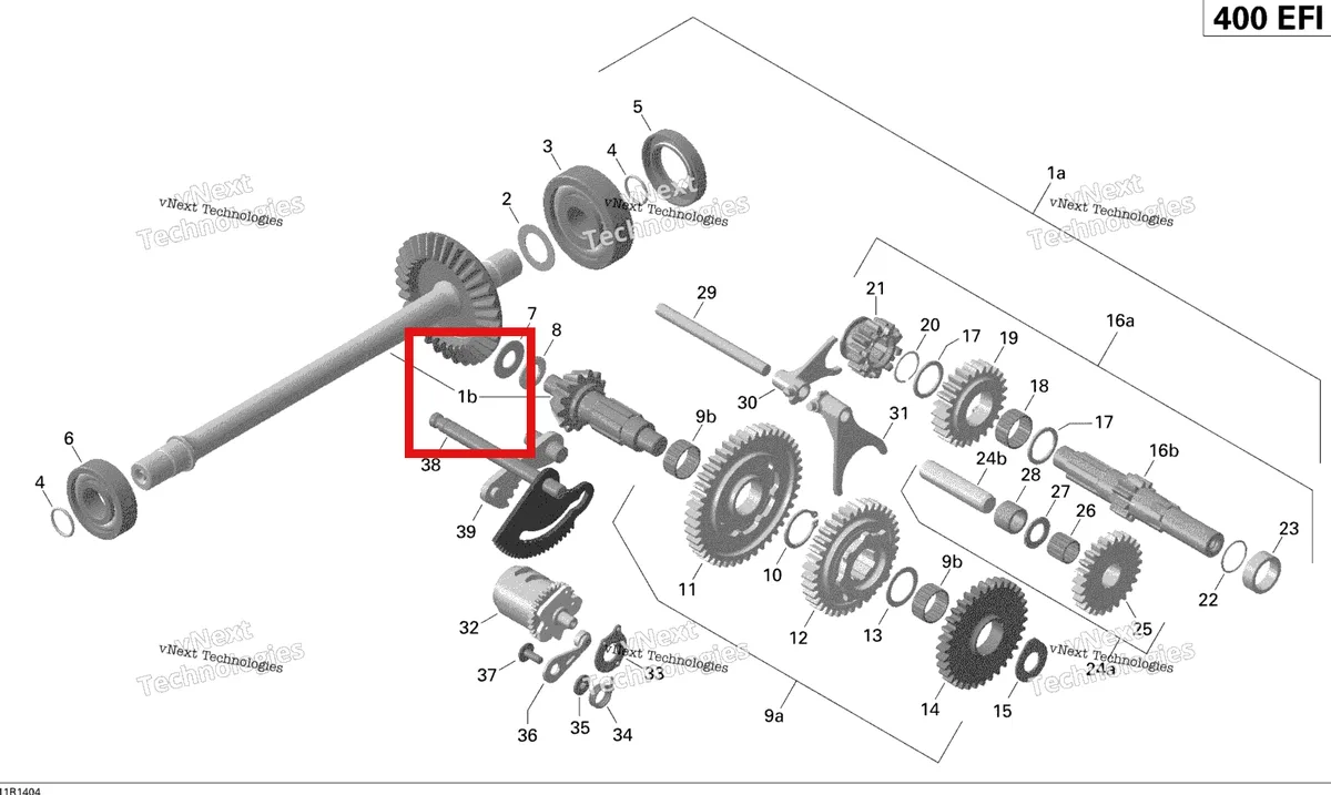 Деталь 420635555 на схеме узла 2014 Can-Am OUTLANDER 400 EFI, STD, XT Gear Shift