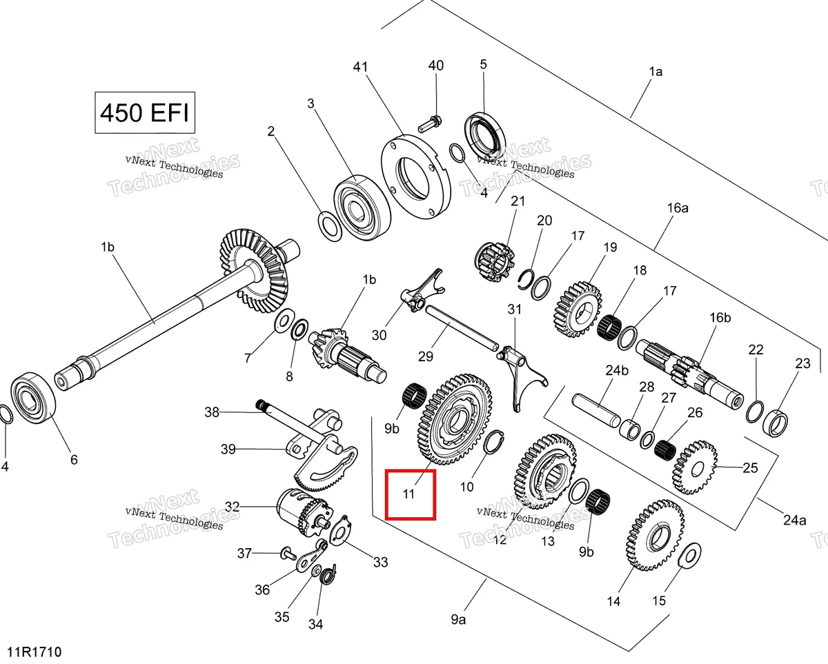 Деталь 420635582 на схеме узла 2017 Can-Am Outlander L - 450 EFI Gear Shift - 450 Efi