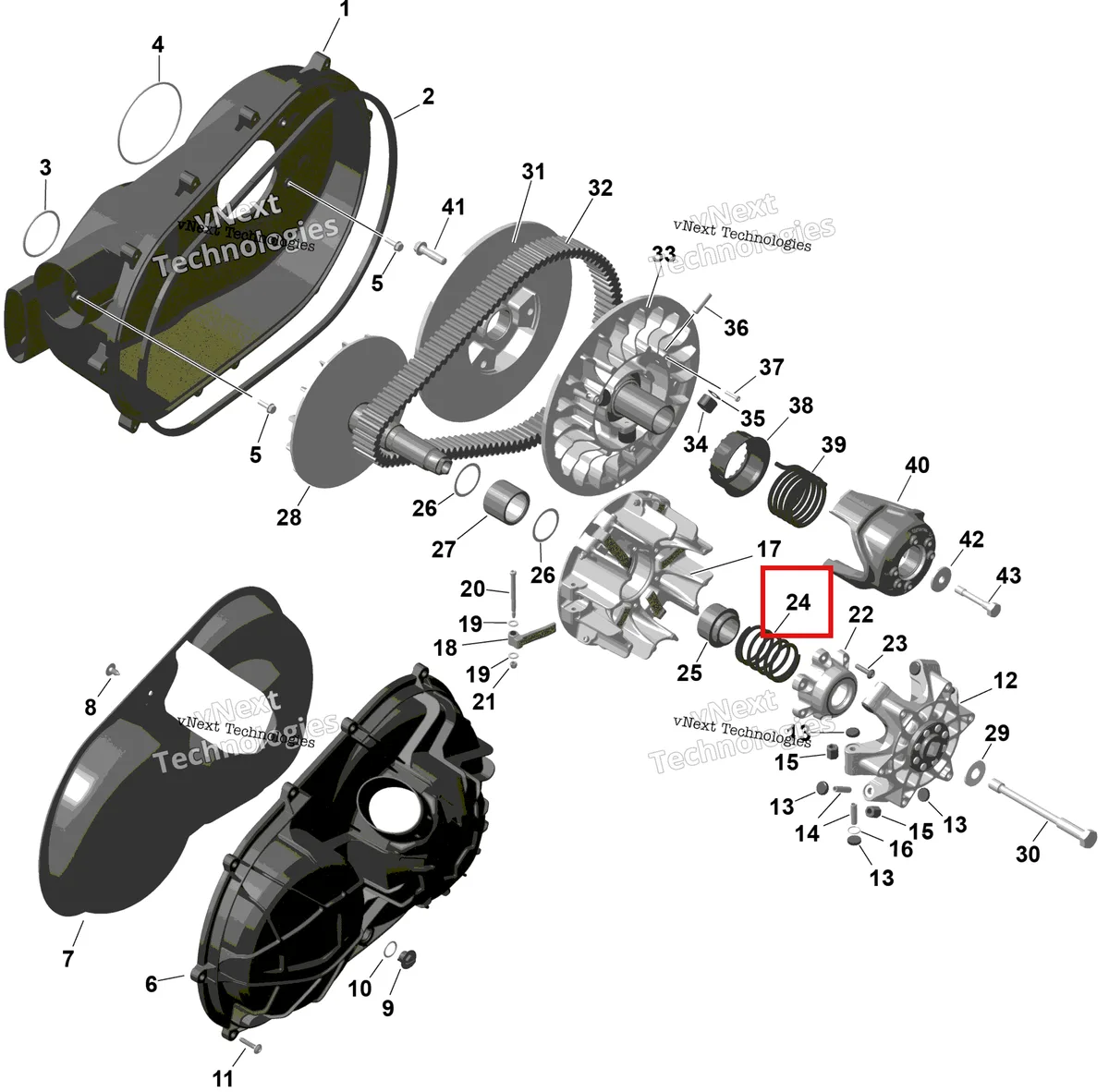 Деталь 420638119 на схеме узла 2026 Can-Am Maverick Sport - 1000R EFI - DPS - 9GTB - Timeless Black Metallic - 60